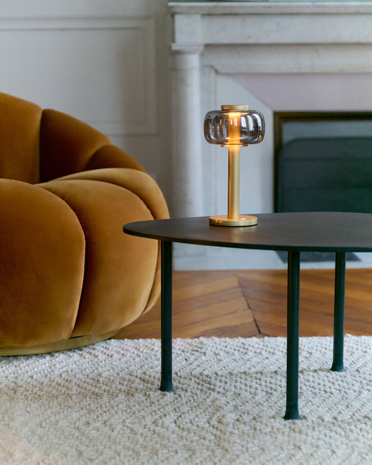 ODEON LED-Akku-Tischleuchte – Warmweiß, Dimmbar