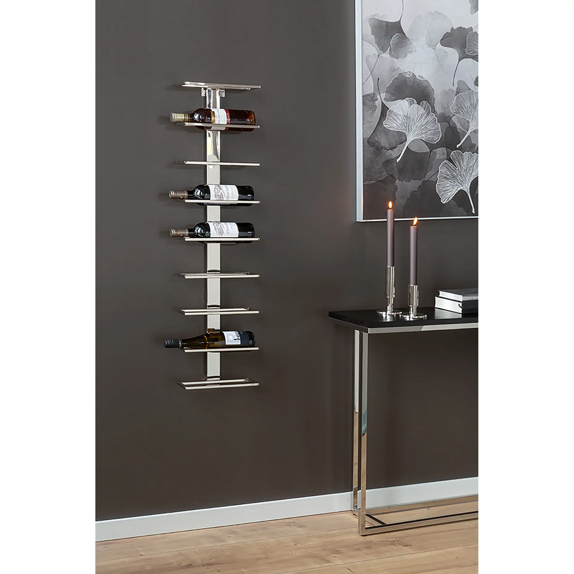 169007_8_Vinola_weinregal_wand.webp VINOLO Edelstahl Weinregal für die Wand
