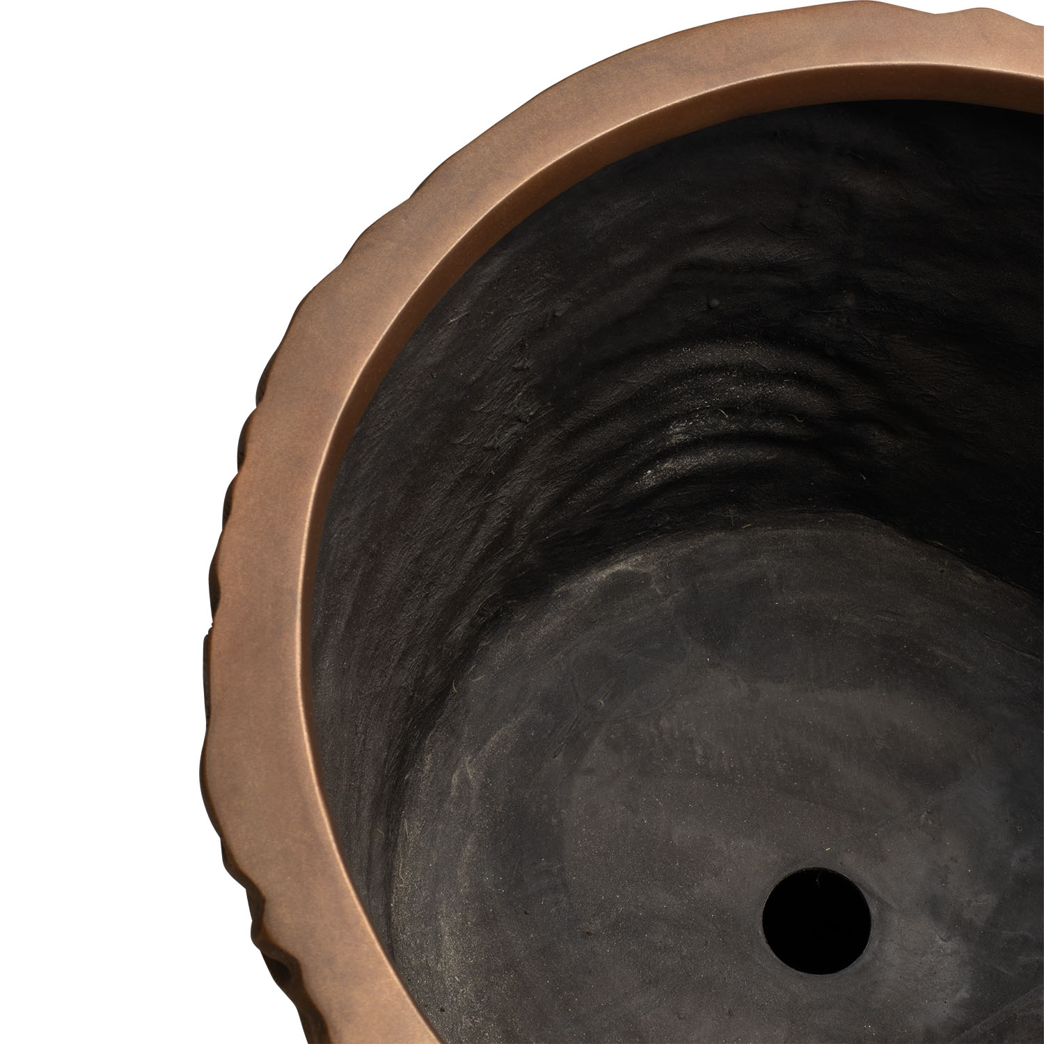 Curved River Bodenvase, Ø 40 cm, Höhe 75 cm Bronze Curved River Bodenvase, Ø 40 cm, Höhe 75 cm Bronze