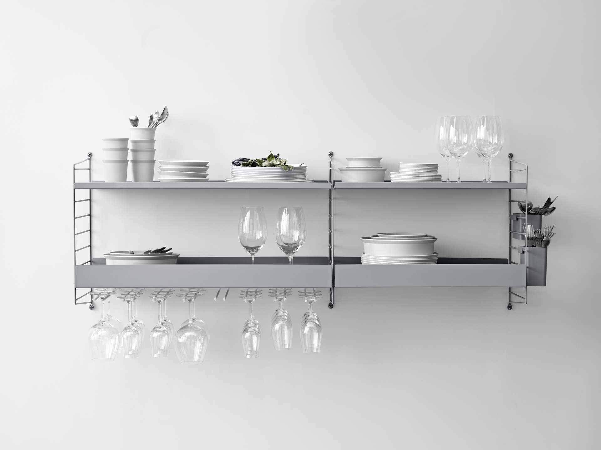 String System Hängesystem für Weingläser Dunkelbraun 2er Set 30
