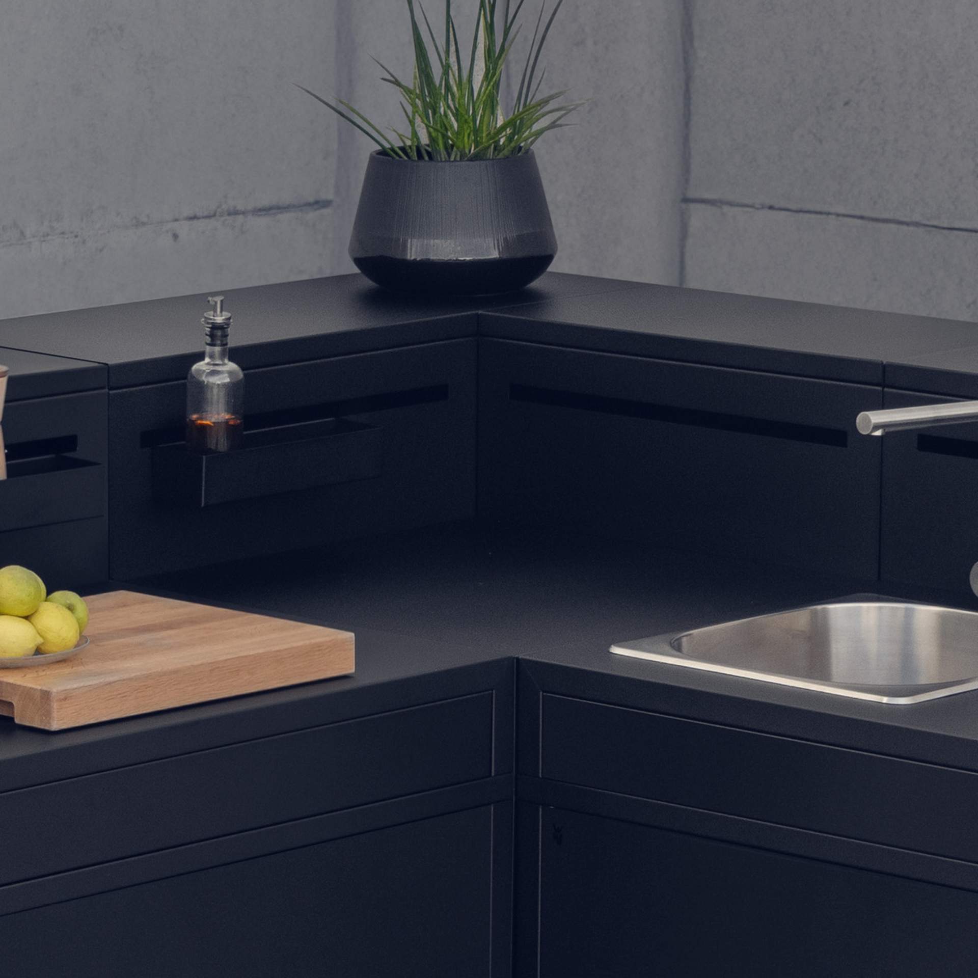 Outdoorküche Die Komplette L: 277,2 cm