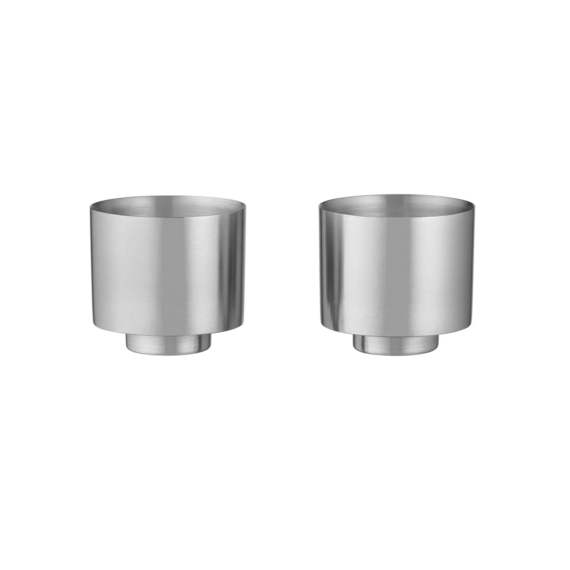 MAKOTO STEEL Edelstahl Kaffeetassen 2er Set