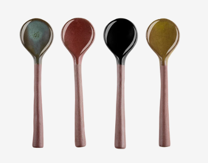 Servierlöffel aus Steinzeug 4er Set – 12 cm, mehrfarbig.png Servierlöffel aus Steinzeug 4er Set – 12 cm, mehrfarbig
