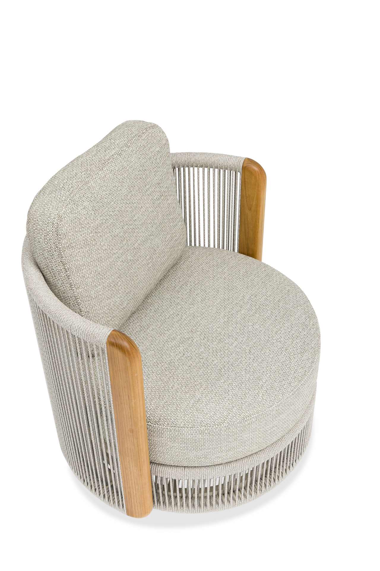 Haven Drehbarer Outdoor Lounge-Sessel in Mokka