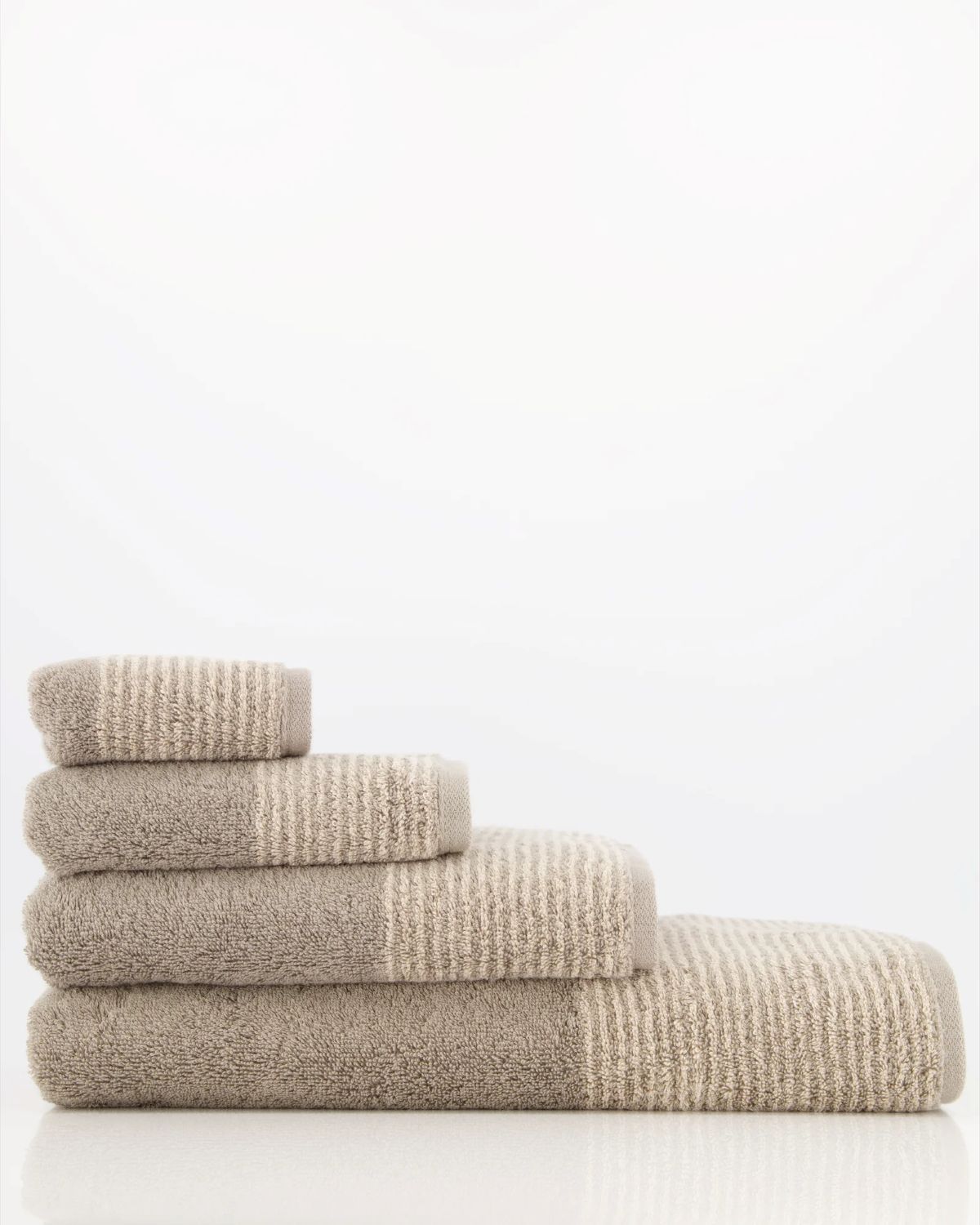 Lights Tuch Multicolor – luxuriöses Baumwoll-Tuch mit 15 Streifen in Wende-Optik