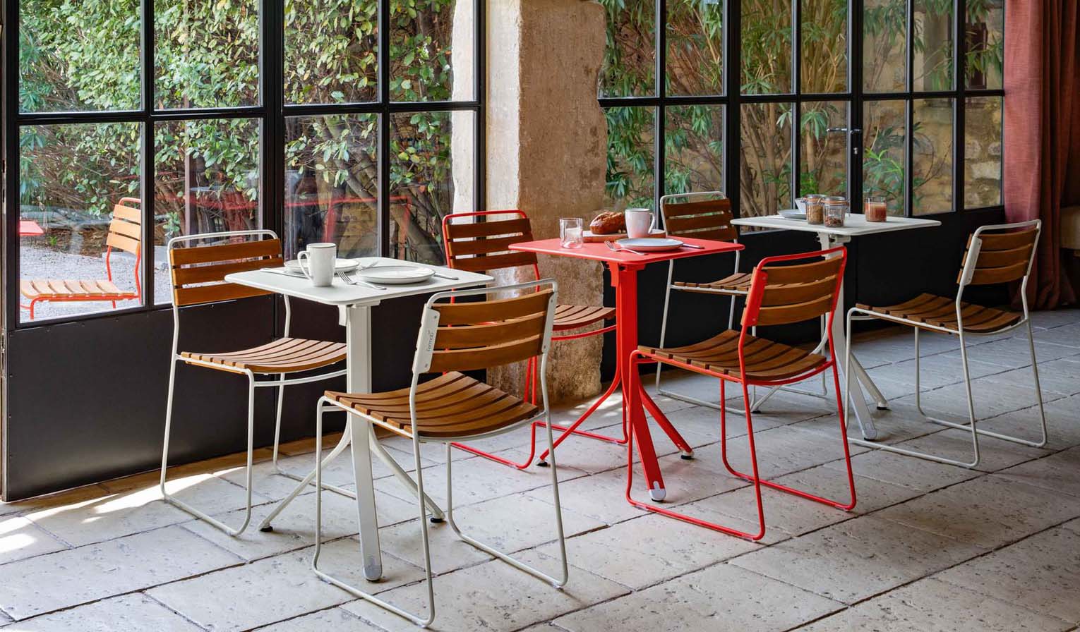 REST’O Klapptisch Outdoor Latte Beige 57 x 57 cm