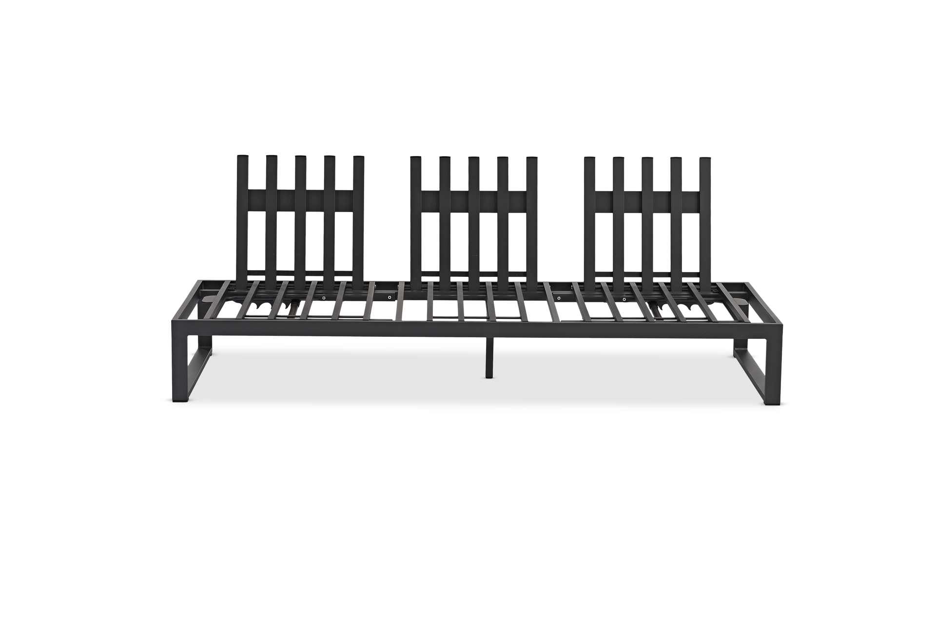 Nest 3-Sitzer Sofa für Outdoor verstellbar Kohle