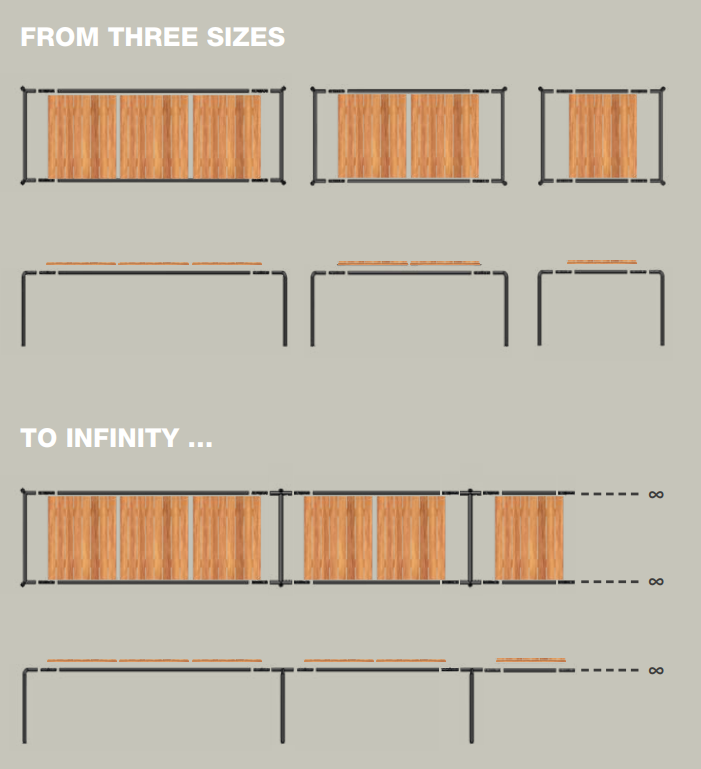AVANTI Esstisch Erweiterung Kiefer Weiß 83 cm AVANTI Esstisch Erweiterung Kiefer Olivgrün 222 cm