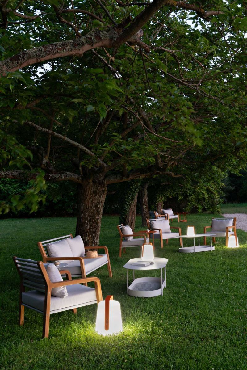 BALAD2 Leuchte - dimmbare Outdoor-Leuchte H 25cm 47 Anthrazit BALAD2 Leuchte - dimmbare Outdoor-Leuchte H 25cm E2 Kandierte Orange