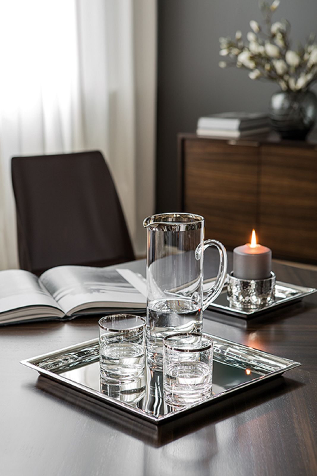 NAGANO Serviertablett silber