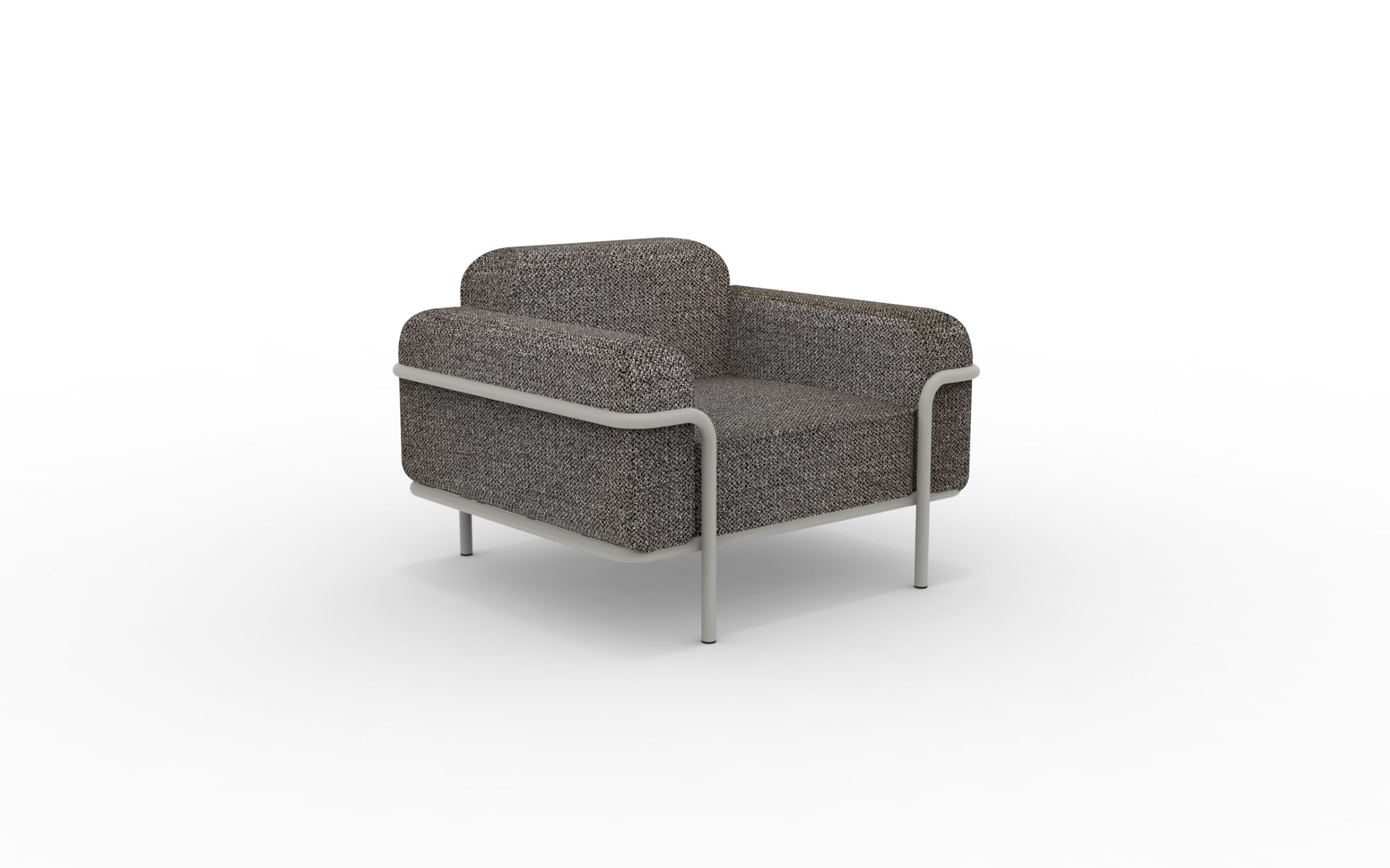 Hug bequemer Outdoorsessel - Lounge-Möbel Grau, Schlamm Hug bequemer Outdoorsessel - Lounge-Möbel Grau, Schlamm