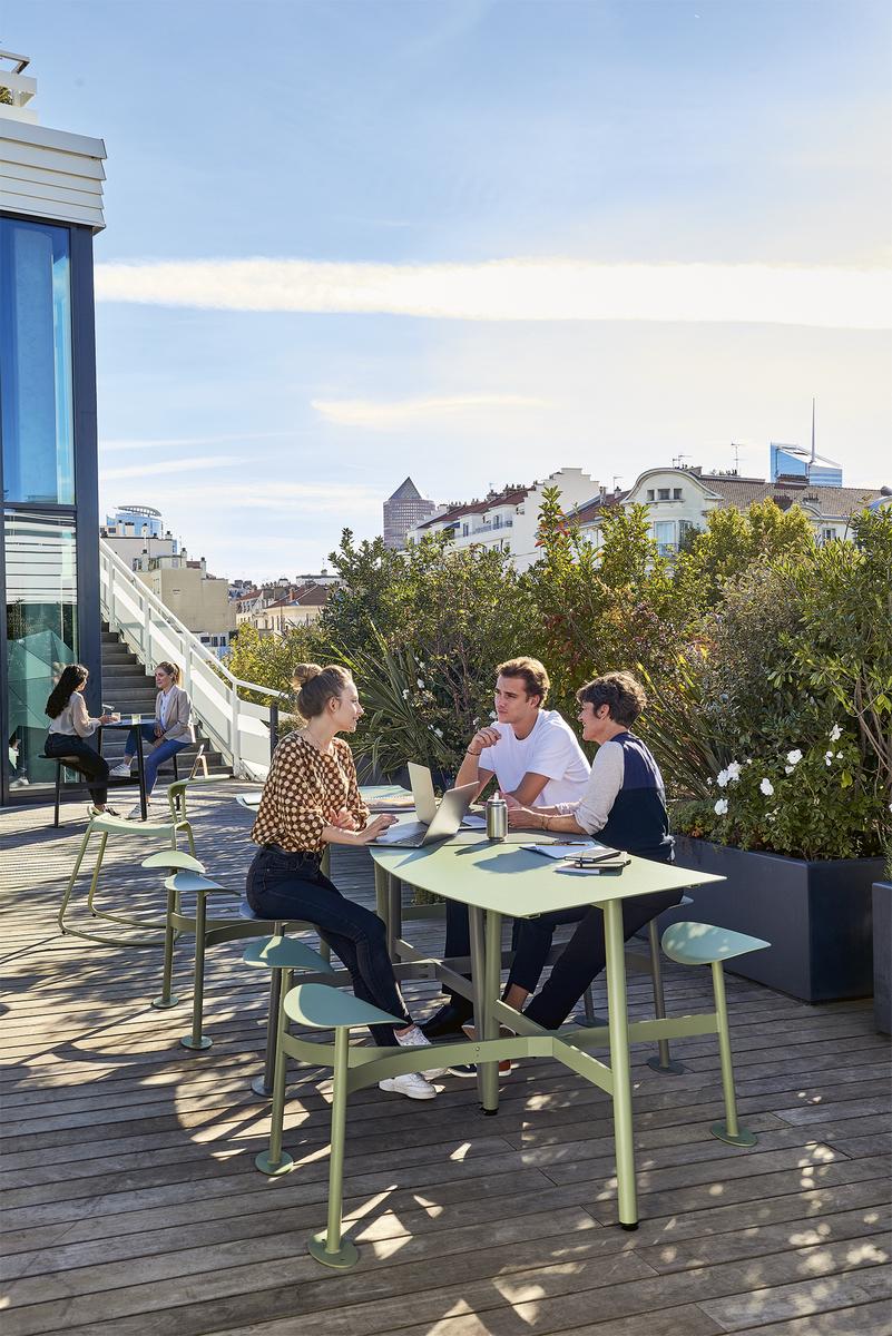 Bolder Outdoor-Büro 3-Sitzer Modular latte Beige