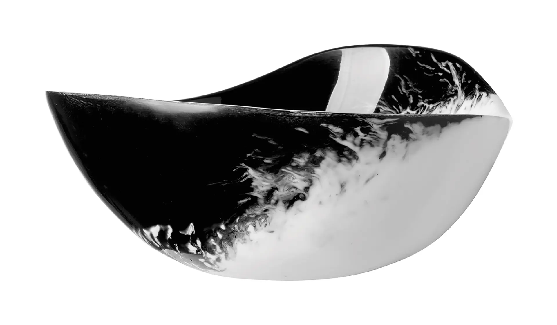 PANDA Schale schwarz weiß 22 cm