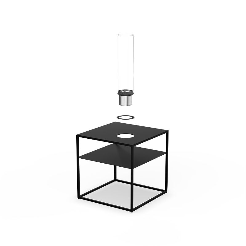 Fire Frame Lounge-Tisch mit Spin air 900 Einbau Fire Frame Lounge-Tisch mit Spin air 900 Einbau
