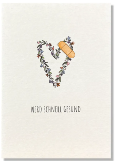 Grußkarte - Werd schnell gesund