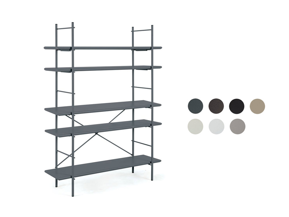 Metall - Regal Etagere 120x34x160 cm Metall - Regal Etagere 120x34x160 cm