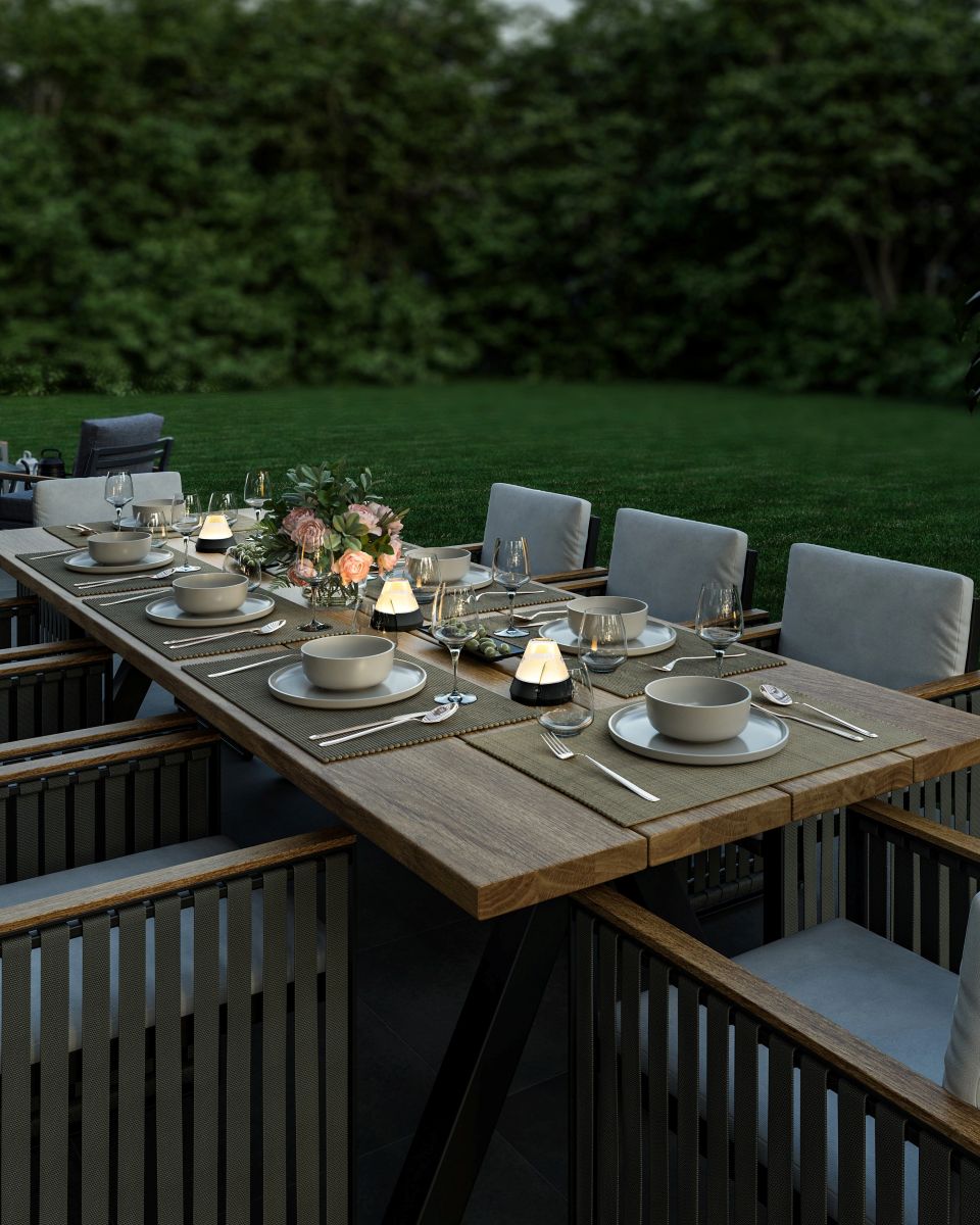 SALERNO RGBW-Akku-Tischleuchte – Dimmbar & Farbwechsel Sand