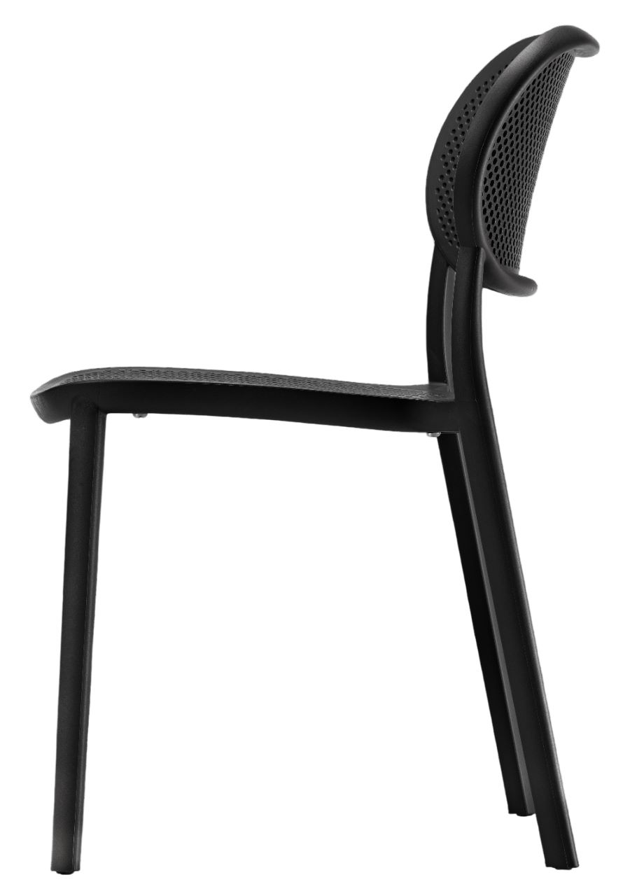 Outdoor Stapelstuhl Nuta - robust schwarz Outdoor Stapelstuhl Nuta - robust schwarz