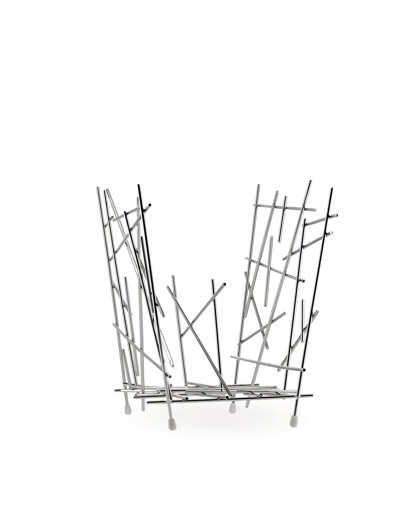 Design-Zeitschriftenhalter „Blow Up“ – Metallskulptur