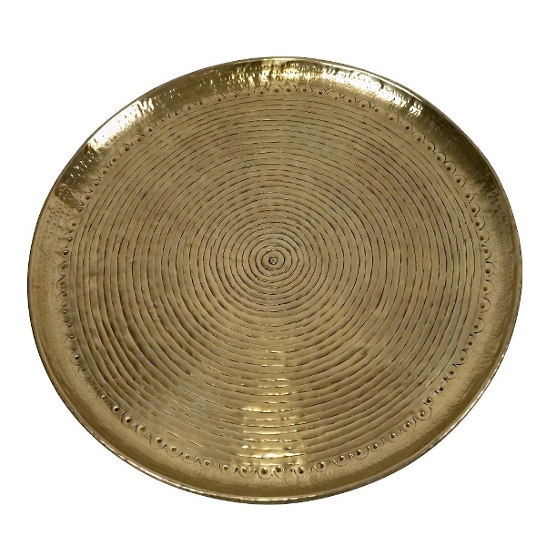 Tablett Circulo, gold Ø 58cm aus Aluminium Tablett Circulo gold Ø 48cm
