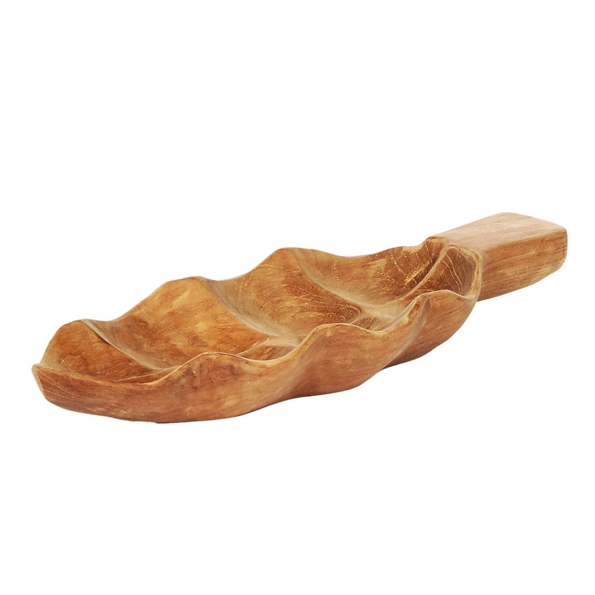 wmg-teak-schale-blatt-leaf-738214.webp Teak Schale Blatt LEAF Unbehandelt Höhe 5 cm 12 x 28 cm