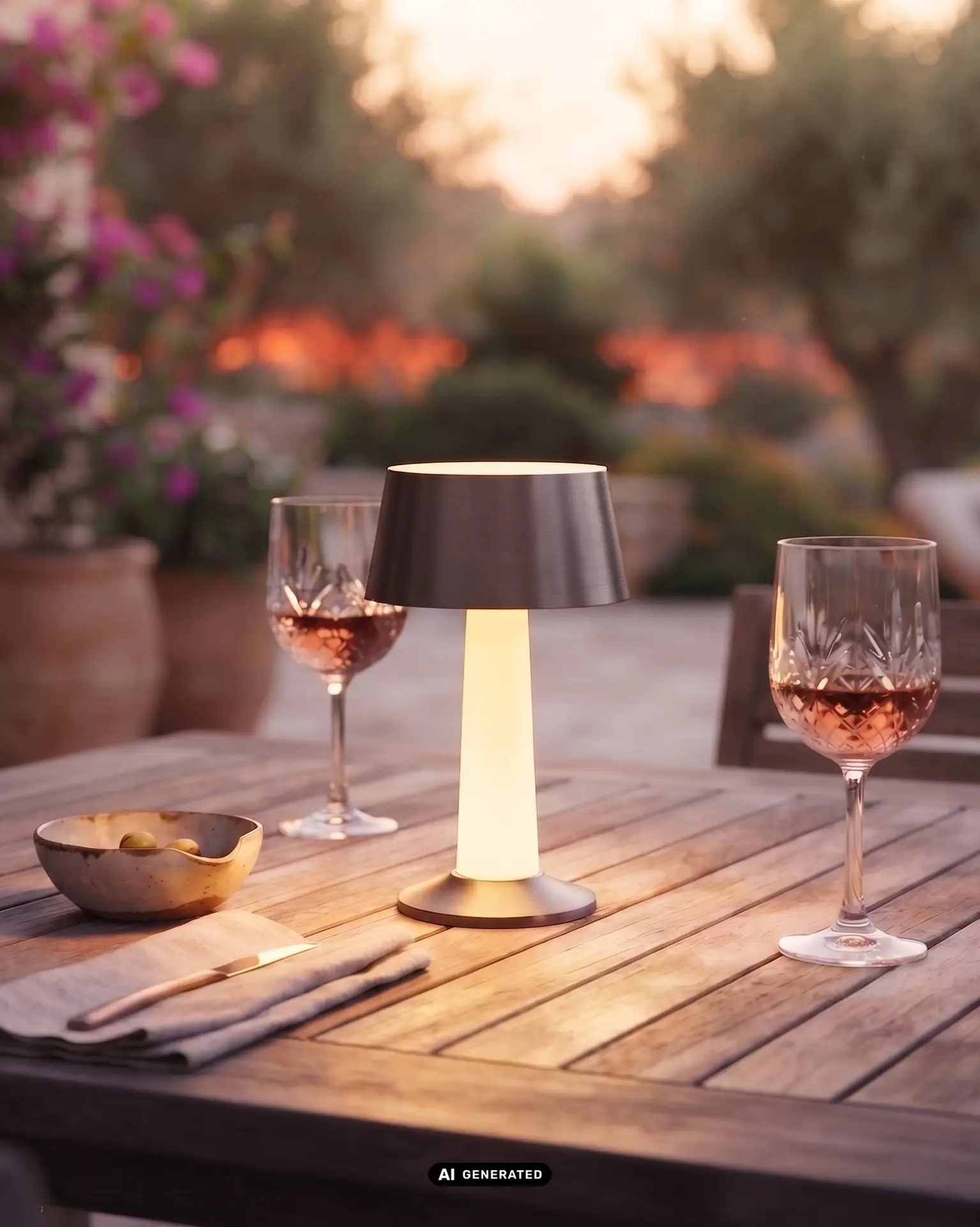 LULU dimmbare LED-Akku-Tischleuchte Pink