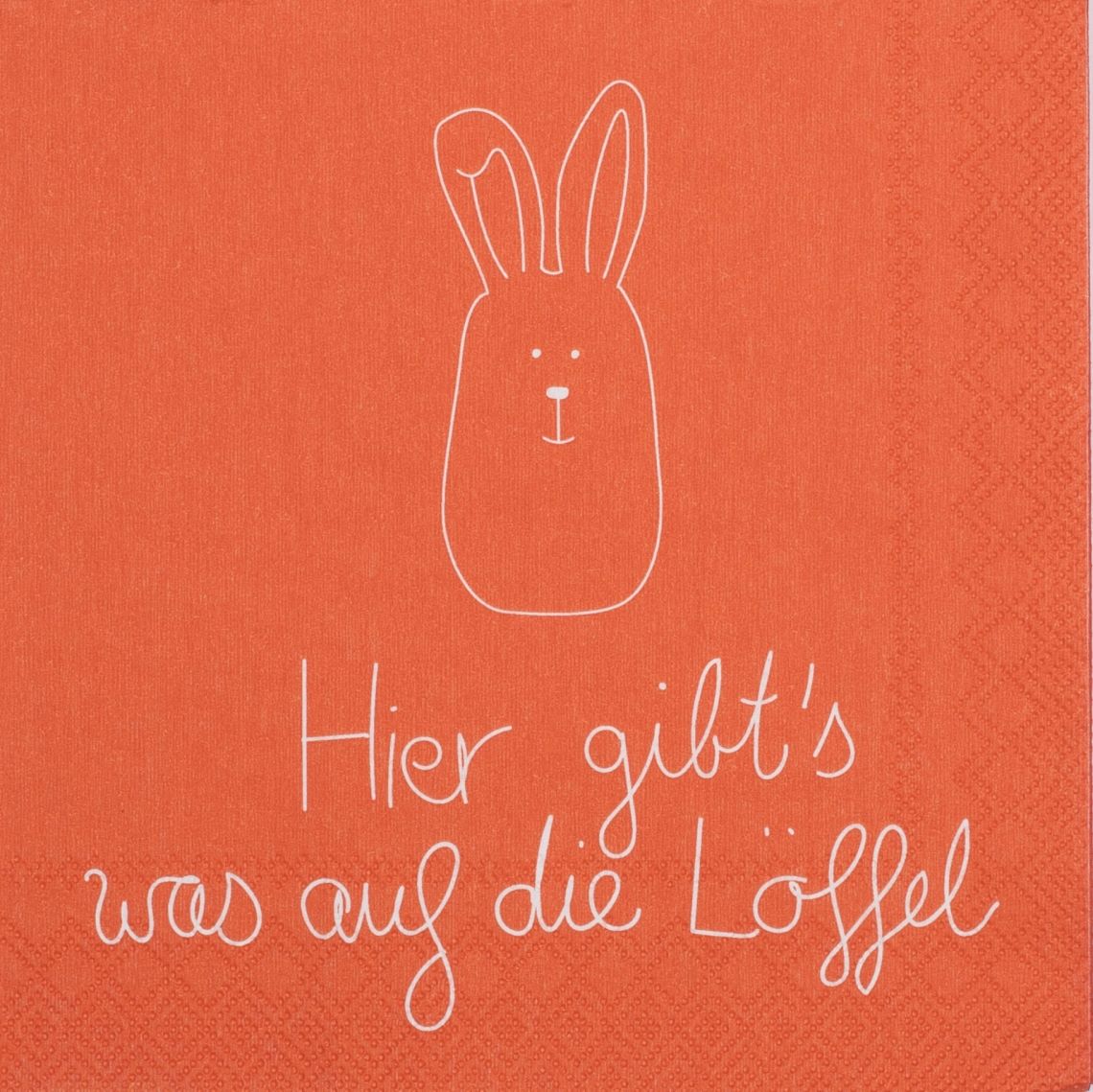 Cocktailserviette Ostern auf die Löffel 25x25 cm Cocktailserviette Ostern auf die Löffel 25x25 cm