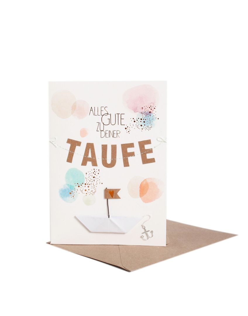 Karte zur Taufe – Segenswünsche "Alles Gute zu deiner Taufe" Karte zur Taufe – Segenswünsche "Alles Gute zu deiner Taufe"