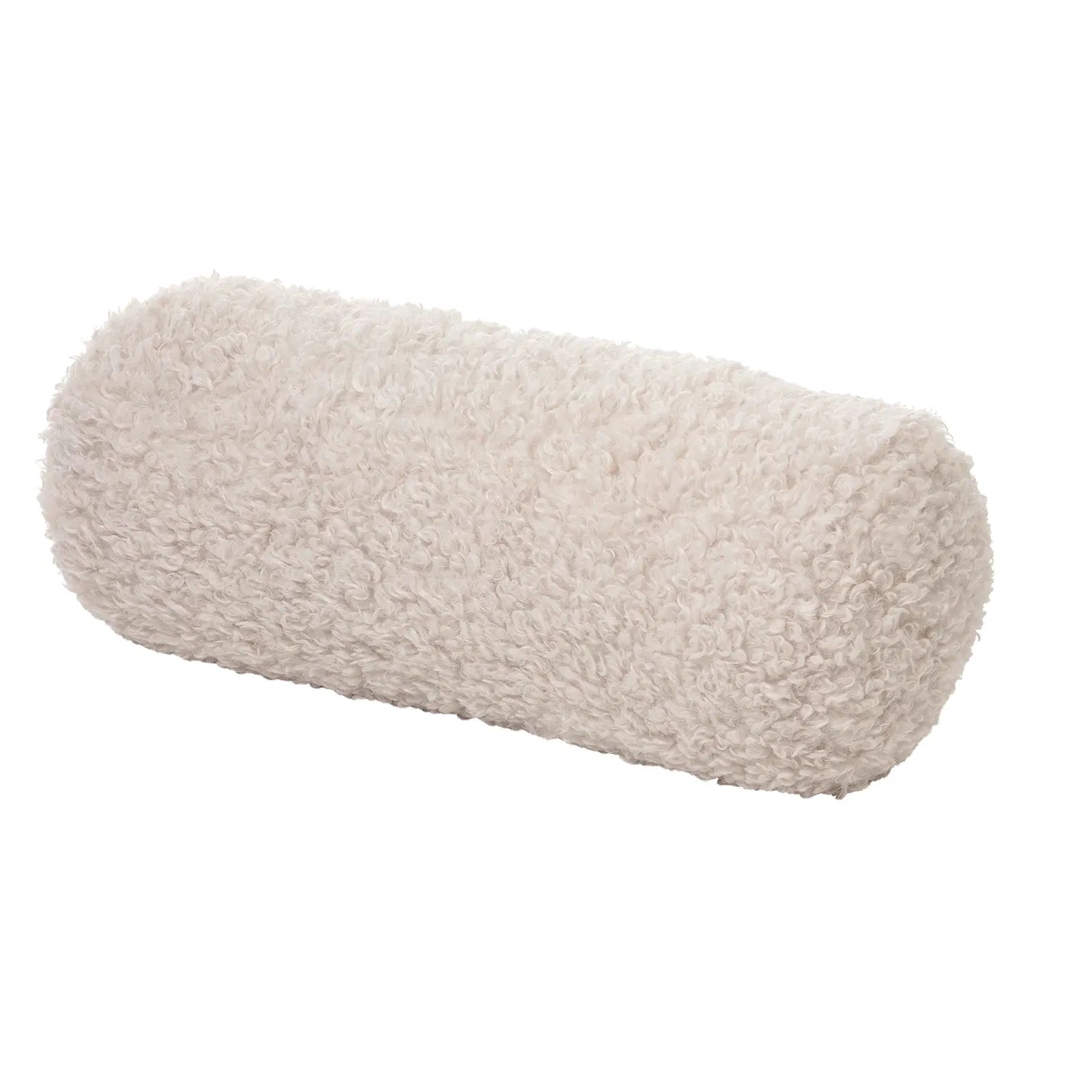 Bolster Teddy flauschig & weich - Vielseitig als Sitz oder Hocker nutzbar Moonbeam