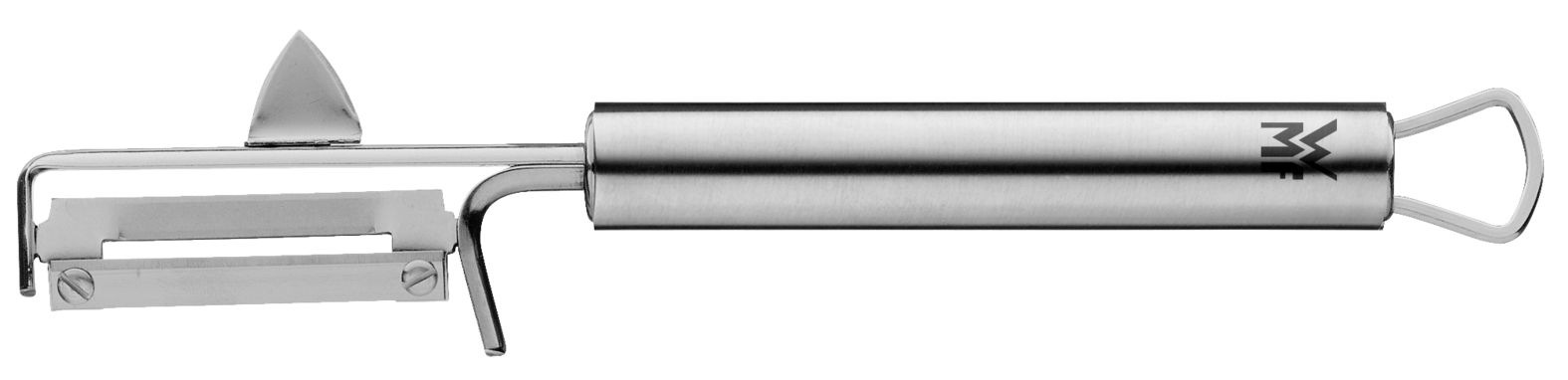 Profi Plus Edelstahl-Pendelschäler 19 cm - mit Kartoffelaugen-Ausstecher Profi Plus Edelstahl-Pendelschäler 19 cm - mit Kartoffelaugen-Ausstecher