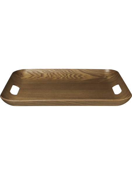 Wood ebony Holztablett rechteckig