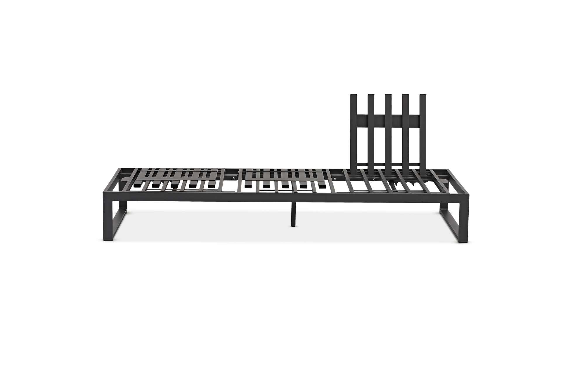 Nest 3-Sitzer Sofa für Outdoor verstellbar Kohle