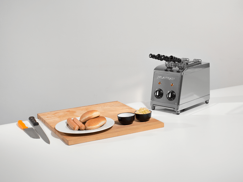 Sandwichtoaster mit Zangen Sandwichtoaster mit Zangen Blau