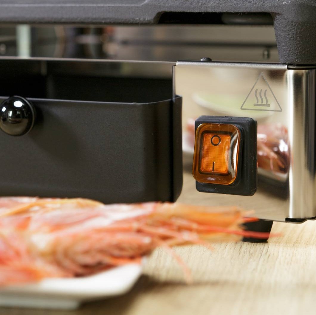 Panini Grill Gusseisenplatte glatt, oben und unten