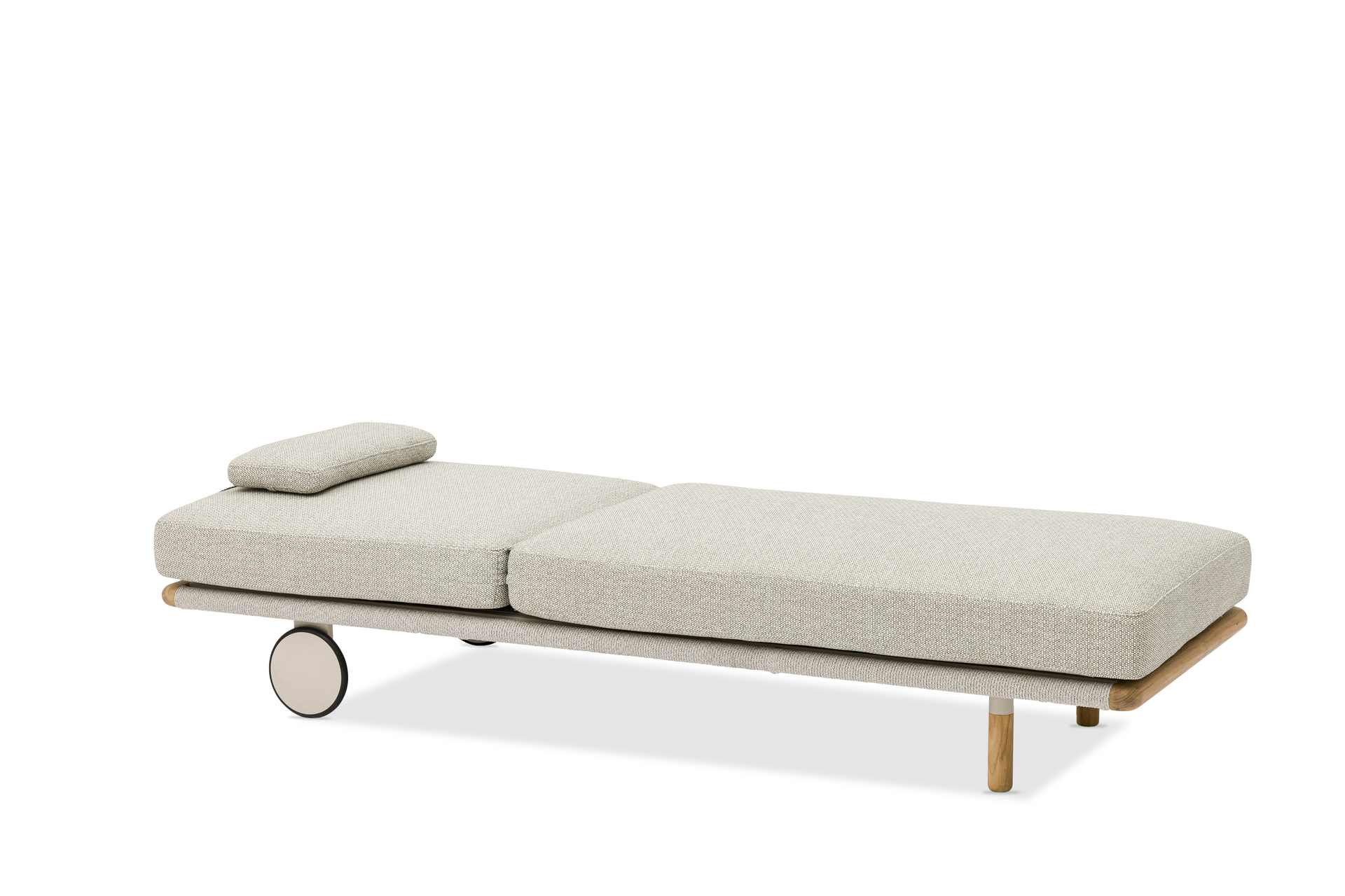 Haven komfortabler Liegestuhl Mokka