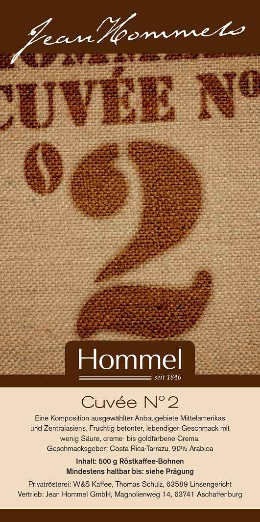 Kaffee Cuvee Nr. 2 500g Kaffee Cuvee Nr. 2 500g