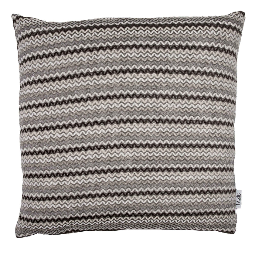 Kissenhülle Noah 45x45cm - mehrfarbiger Jacquardgewebe mit Zickzackrapport Kissenhülle Noah 45x45cm - mehrfarbiger Jacquardgewebe mit Zickzackrapport
