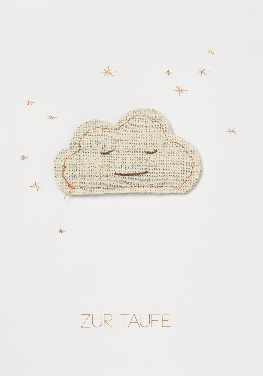 Karte "zur Taufe" Wolke Karte "zur Taufe" Wolke