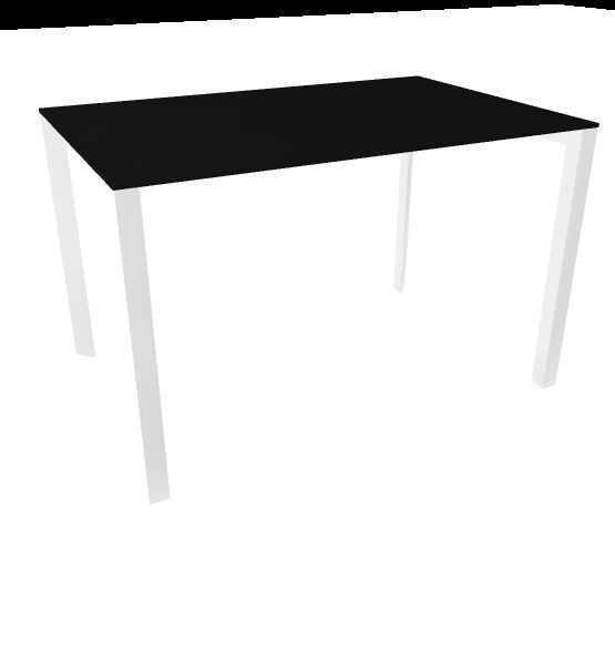 Profilo Konferenztisch 80x120 cm Laminierte Platte Schwarz Profilo Konferenztisch 80x120 cm Laminierte Platte Schwarz