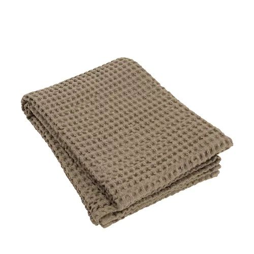 Badetuch Caro tan.jpg CARO Badetuch aus Baumwolle 70 x 140 cm Tan