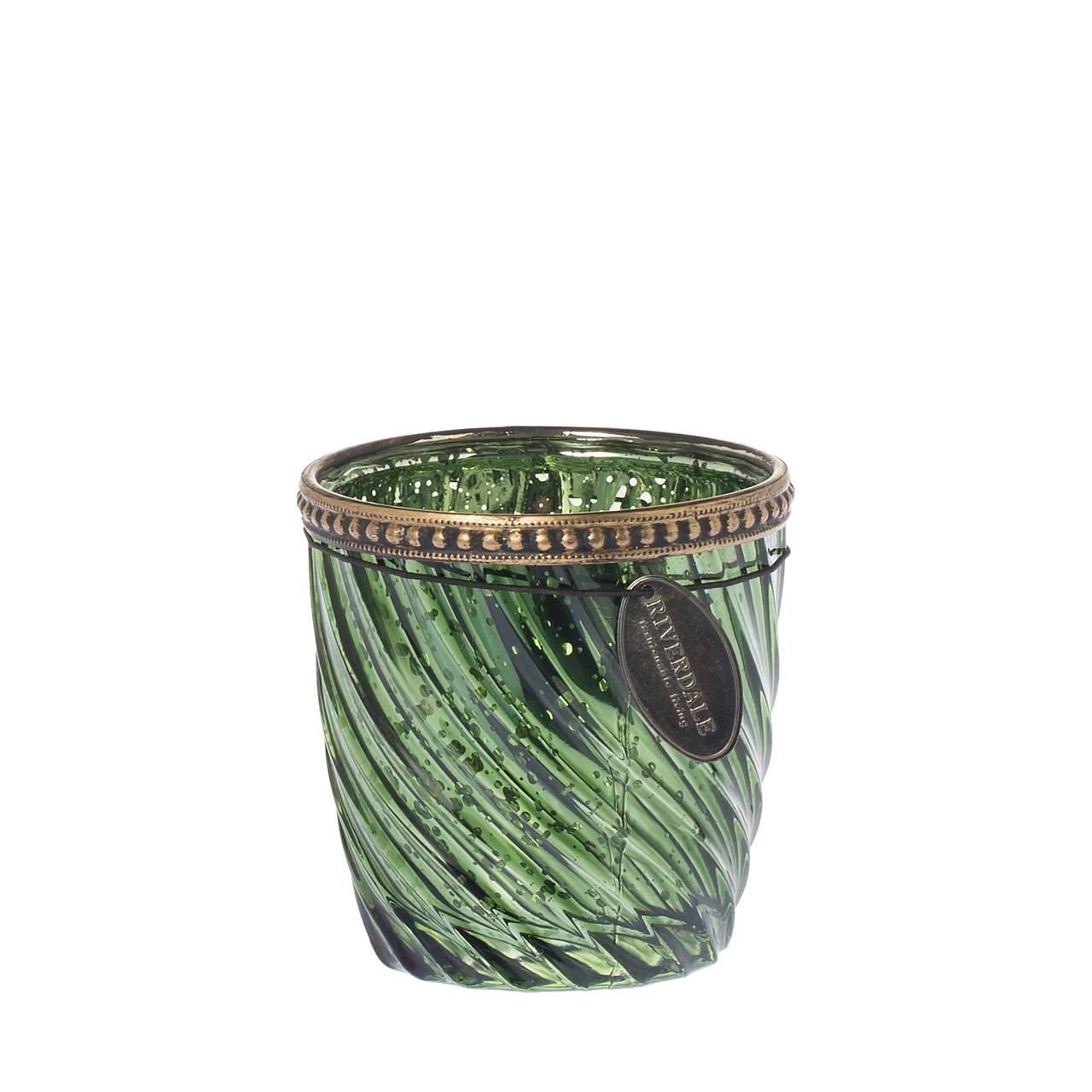 Teelichthalter Swirl Grün 7 cm Teelichthalter Swirl Grün 7 cm