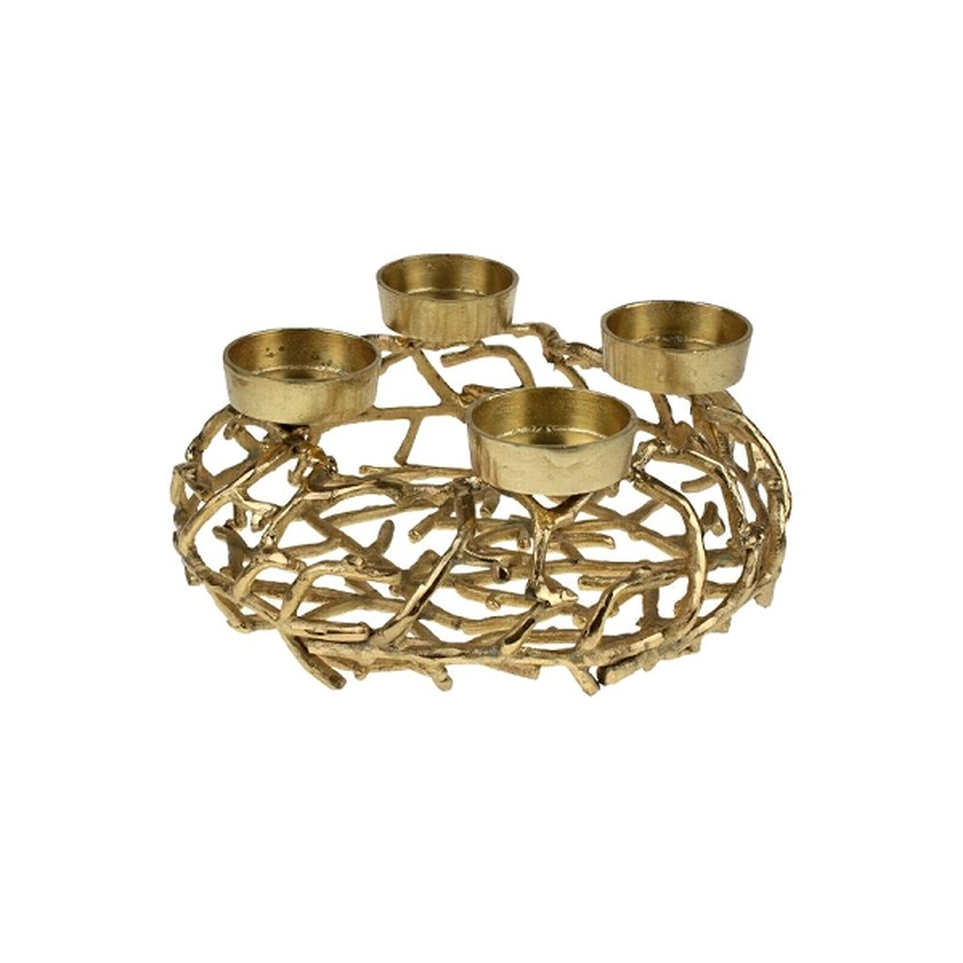 45018_s.webp Adventskranz in Ästeoptik Gold Ø 39 cm
