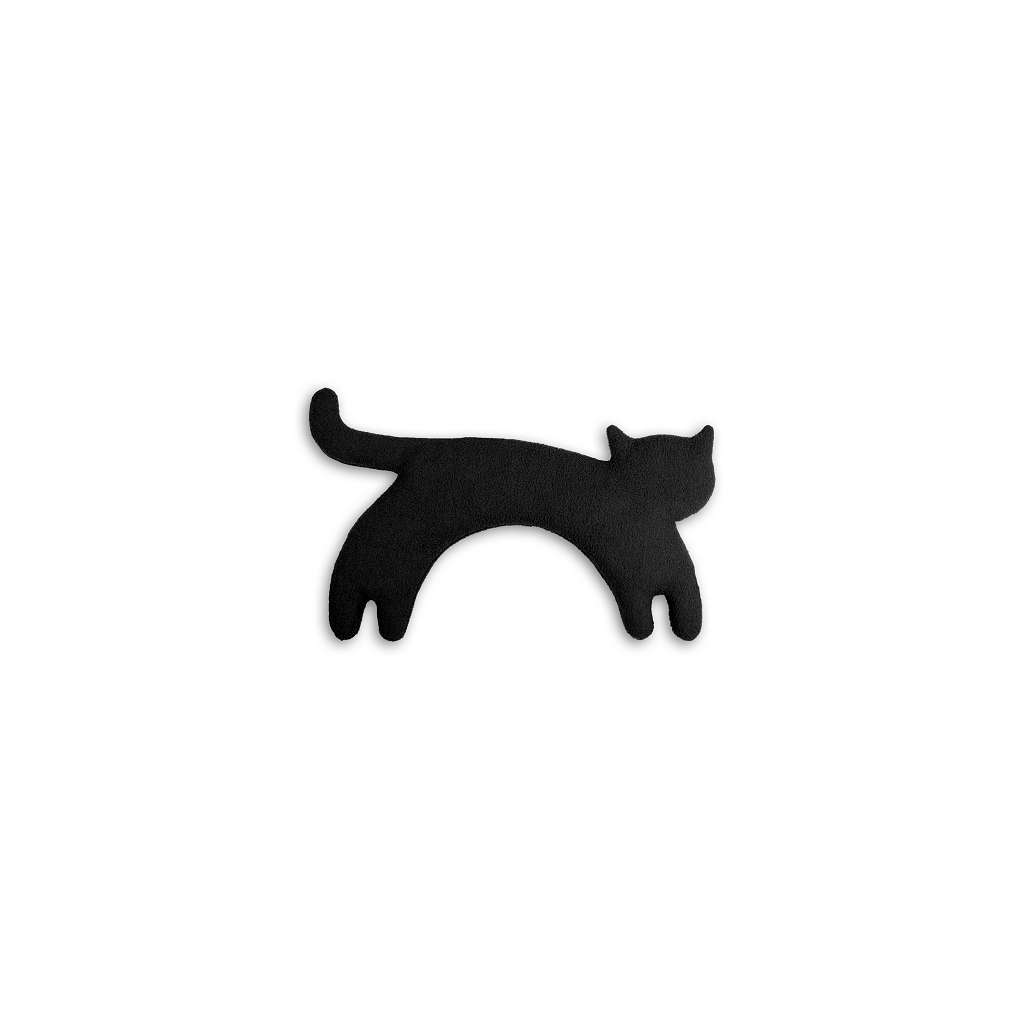 Wärmekissen | Die Katze Minina Polka dot rot / Mitternacht