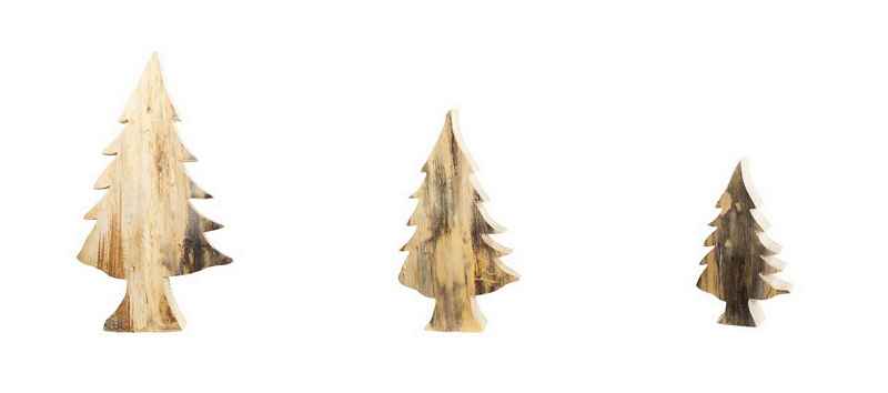 Holz Tanne ohne Rinde, H 45 cm
