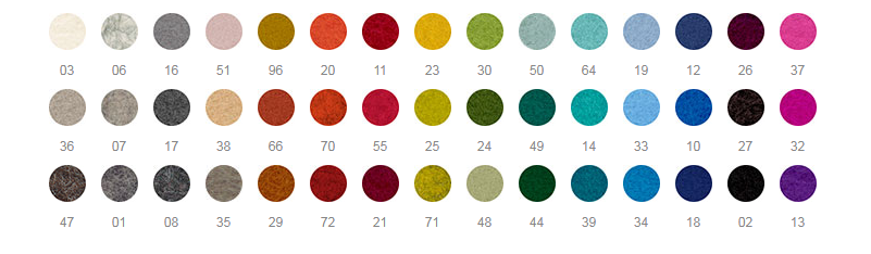 Filz - Untersetzer quadratisch 25 x 25 cm stone 36 Untersetzer rund aus Filz Ø 9cm maingrün 30