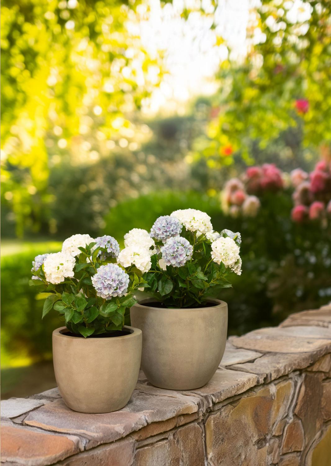 Roccastone mattes Bodengefäß Classic aus Beton Ø 45 cm, Höhe 38 cm natur beton Roccastone mattes Bodengefäß Classic aus Beton Ø 45 cm, Höhe 38 cm natur beton