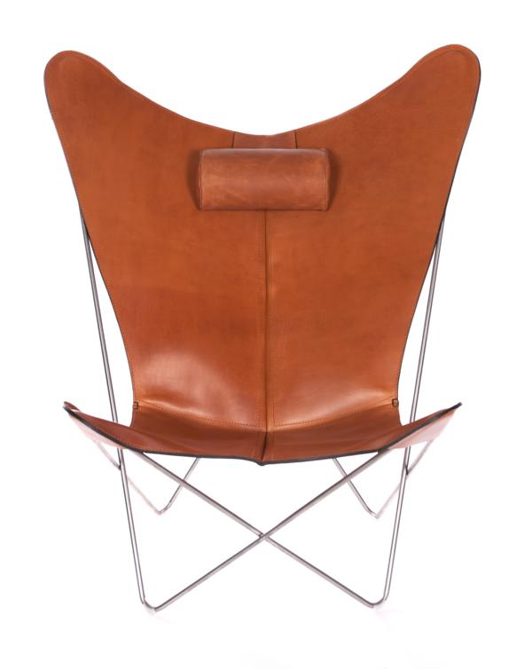 KS Chair Ledersessel Edelstahl Haselnuss KS Chair Ledersessel Edelstahl Haselnuss