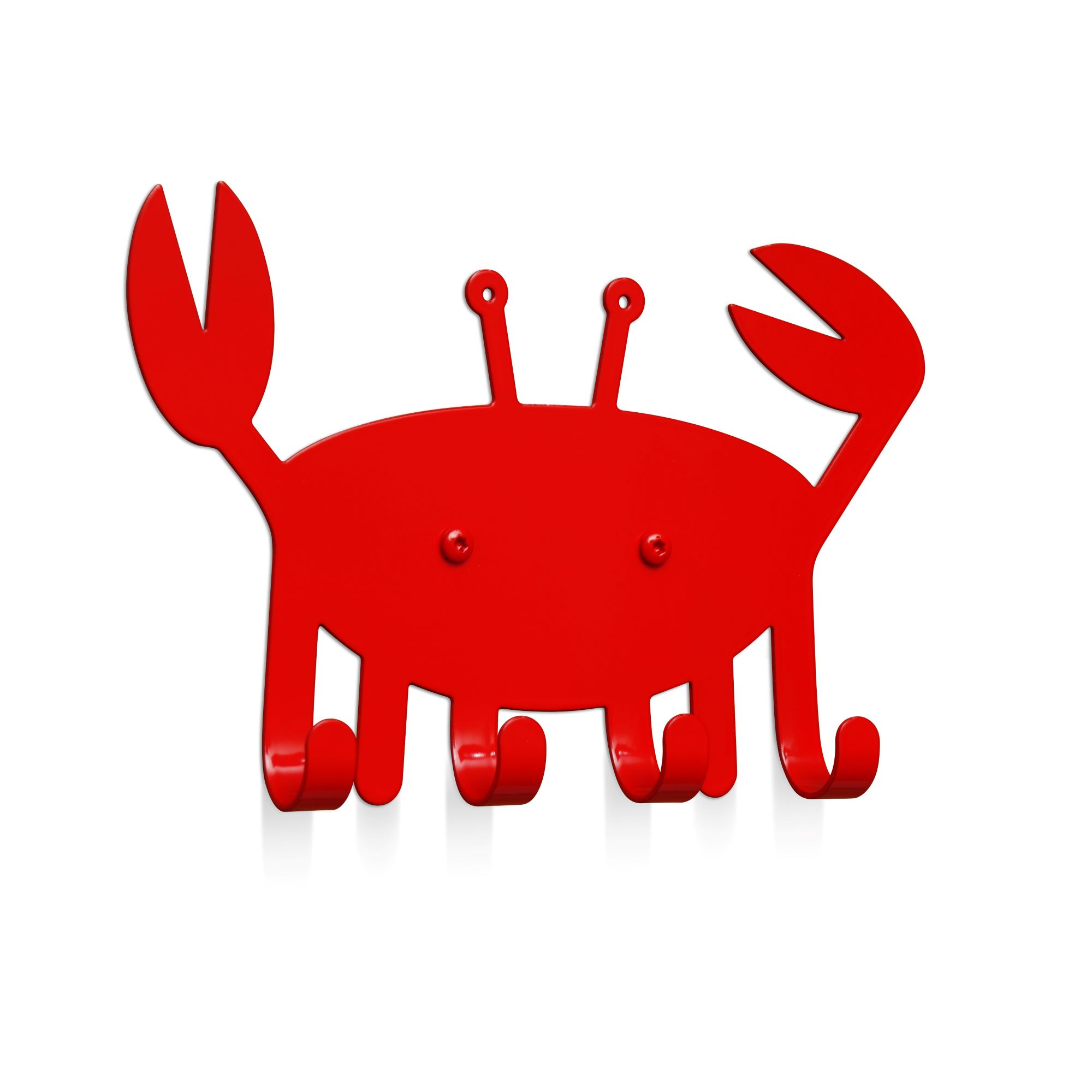 Wandhaken Kleine Krabbe rot