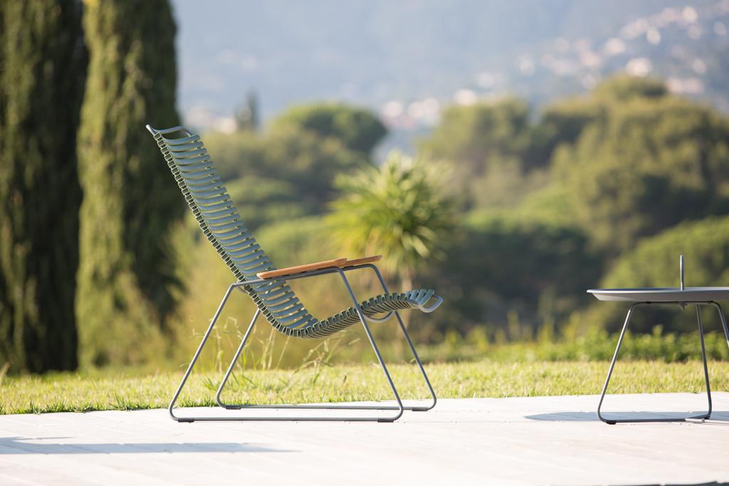 Outdoor Lounge Stuhl Click Zitronengelb