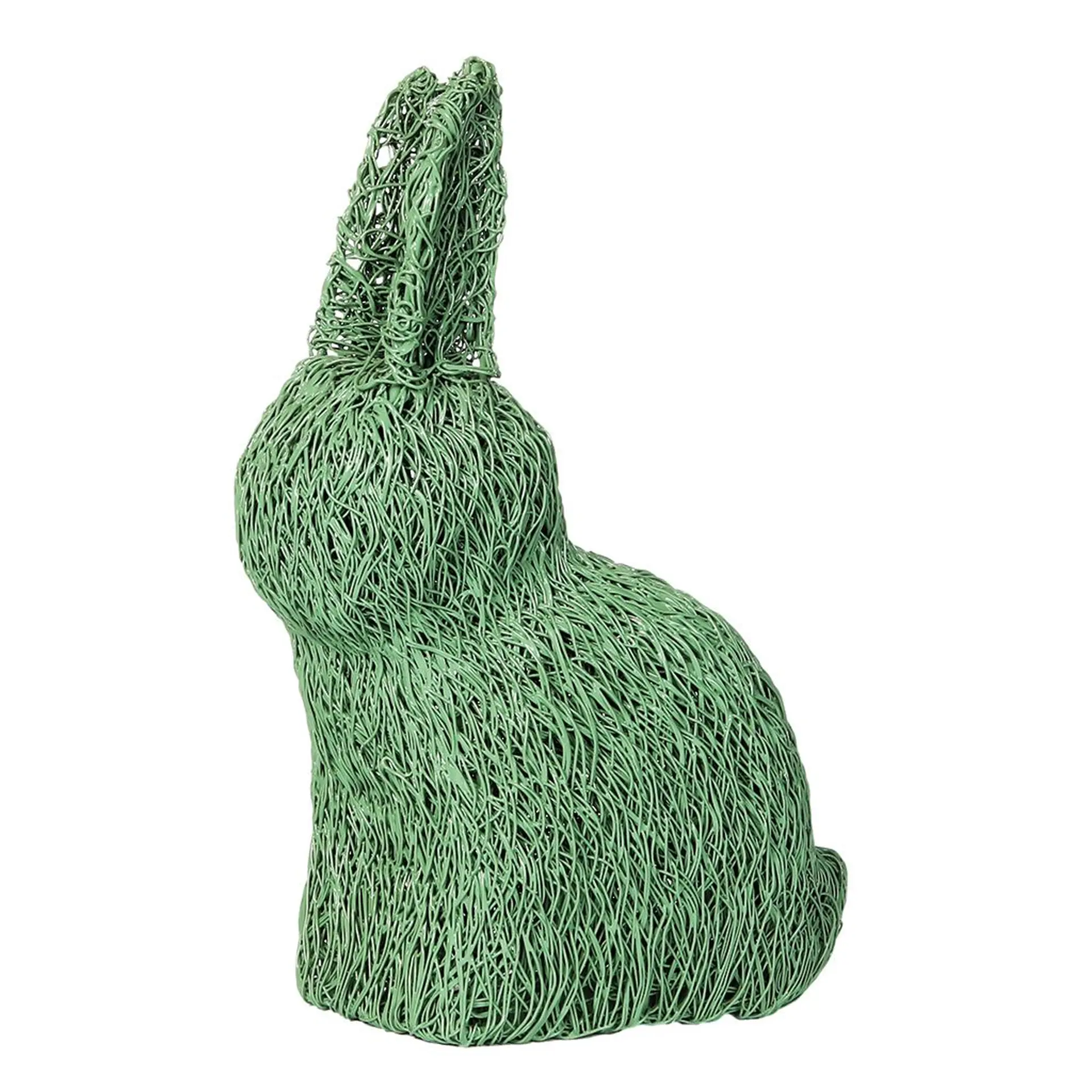 Deko Hasenfigur aus Metall FELIX Grün Höhe 35 cm